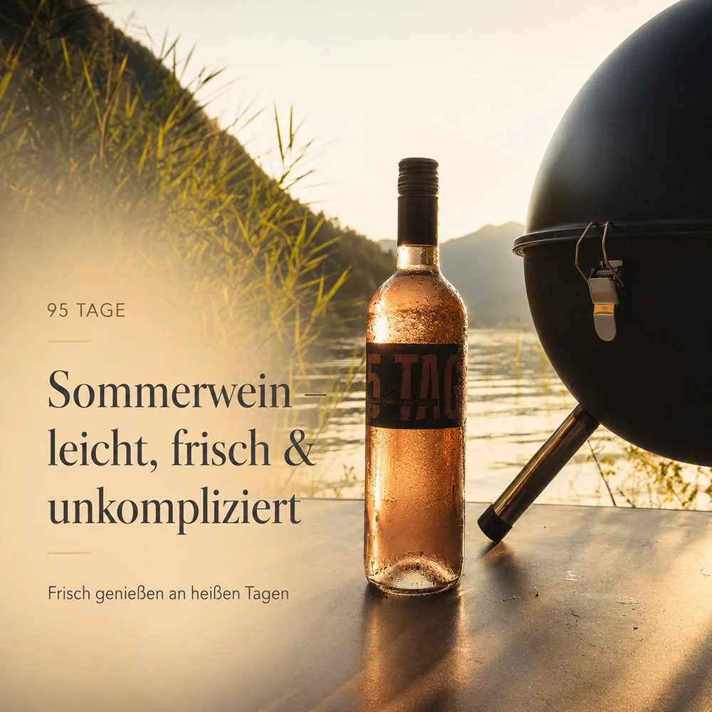 Rosé zum Grillen am See